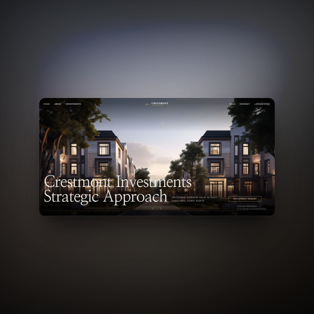 Crestmont Private Equity Real Estate Screenshot